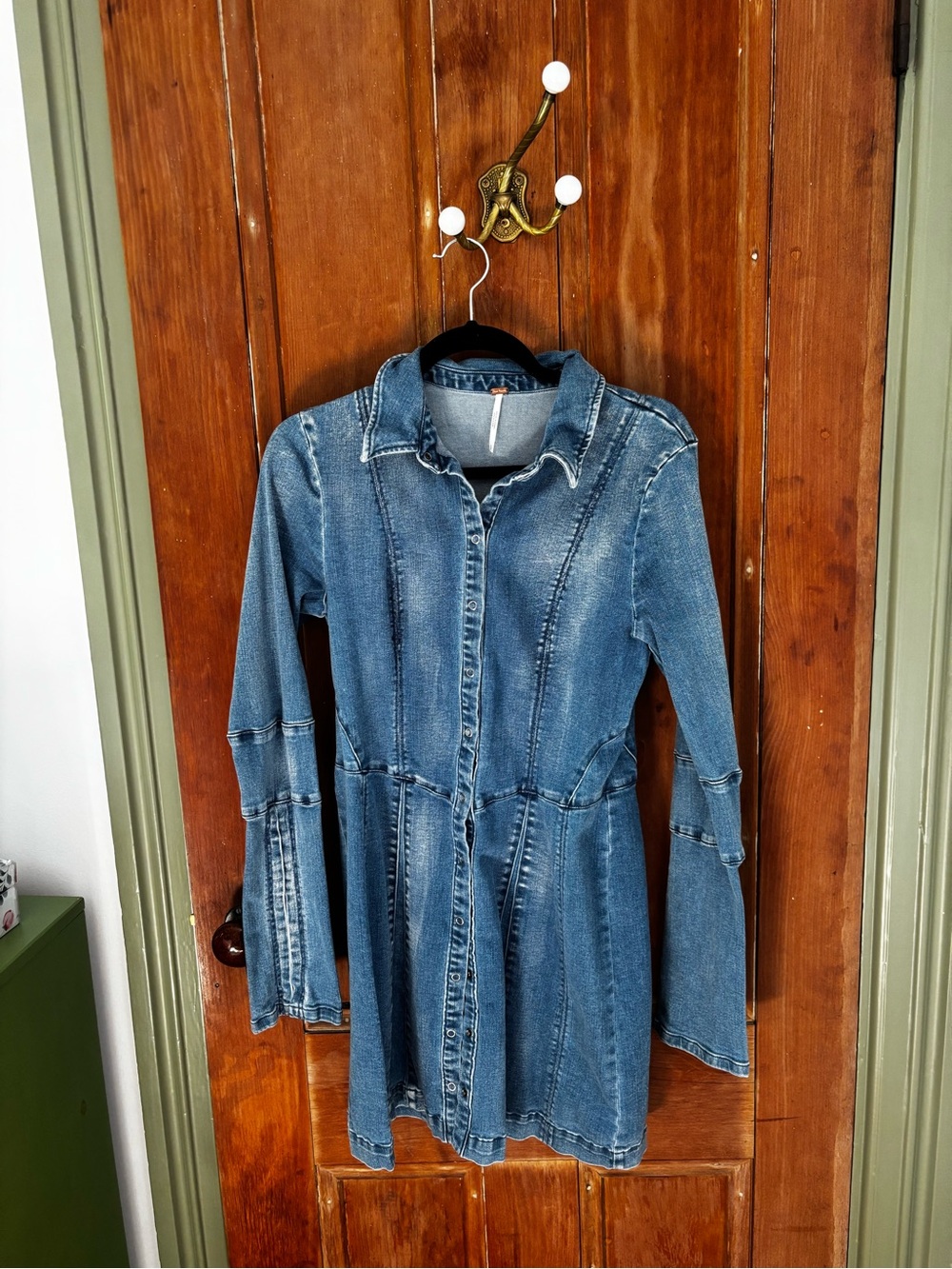 Free People Thea Denim Mini Dress